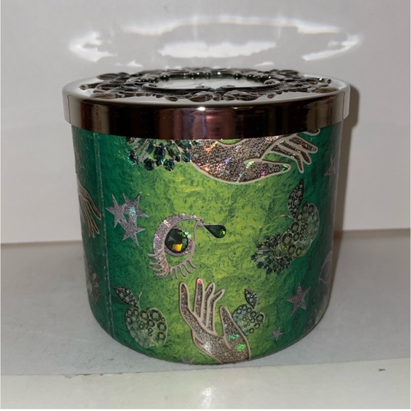 Bath & Body Works Candy Apple Cauldron Scented Candle 3 Wick Halloween Siren Lid - Picture 4 of 6